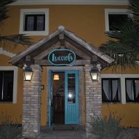 The charming lucciola  at Lucciola Organic Bistro in Corfu