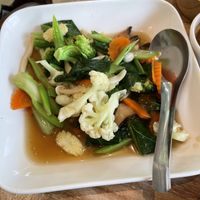 Stir-fired mixed vegetables  at VEGAN PHUKET in Phuket