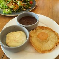 Vegan fried egg at VEGAN PHUKET in Phuket