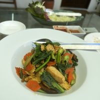 Noodles in black soy  at VEGAN PHUKET in Phuket