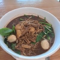 Boat noodles (thai pork blood soup) at VEGAN PHUKET in Phuket