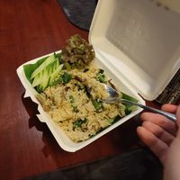 Green curry fried rice at VEGAN PHUKET in Phuket