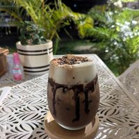 Mocha with almond milk at VEGAN PHUKET in Phuket