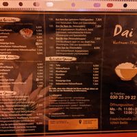 Menu 2 at Dai An in Berlin