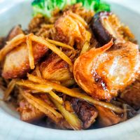Lion mane mushroom with ginger at Leaf Corner 慈素 - Jurong in West Singapore