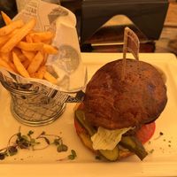 beyond meat burger  at Garage in Riga
