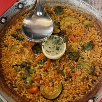 Vegan Paella for 2  at Entonces in Marbella