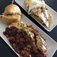 Lasagna and quesadilla   at Vegan Monarch Bakery & Café in Winter Haven