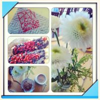 Breakfast ! Enfrijoladas with soyrizo :) Chai with vegan milk! at Pan Comido - Roma Norte in Mexico City