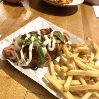 vegan hotdog  at Frankie & Benny's - Aspects Leisure Park in Bristol