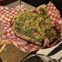 Roti with fenugreek    at Khau Gully in Toronto