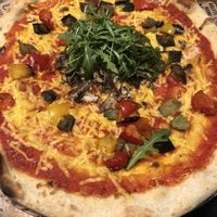 Pizza Vegetariana veganized  #Veganuary at L'Osteria - Stuttgart Mailänder Platz in Stuttgart