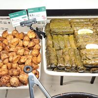 Vegan dolmas and spicy potato at IST - Enva in Istanbul