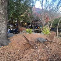 Garden  at Cafe Santropol in Montreal