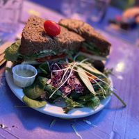 Chaucer  at Cafe Santropol in Montreal