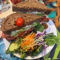   at Cafe Santropol in Montreal