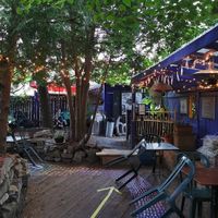 Patio at Cafe Santropol in Montreal