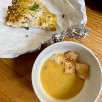 Lentil soup w/ saj chips
Za’atar saj at Yalla in Seattle