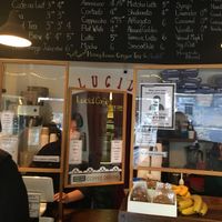 Front counter at Lucid Café in New York City
