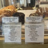 Vegan muffin options available   at Lucid Café in New York City