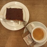 Chocolate carrot cake at Amaltea in Barcelona