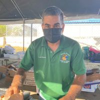 Louis Reyes  at Vieques Farmers' Market  in Vieques