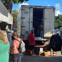 Produce is brought over from the main island that morning at Vieques Farmers' Market  in Vieques