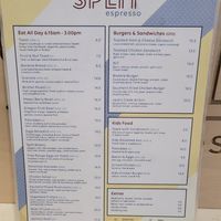 Menu  #Veganuary at Split Cafe & Espresso Bar in Sawtell