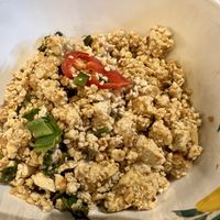 Larb Tofu  at Mungsawirat Jay in Bangkok