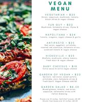 Menu at Stones Pizza in North Perth