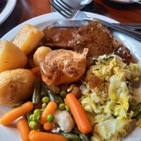 Sunday roast with Yorkshire pudding at The Globe in Glossop
