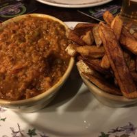 Keema and chips at The Globe in Glossop