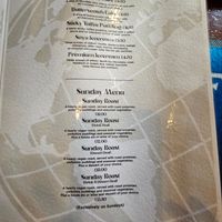 Menu May 2023 at The Globe in Glossop