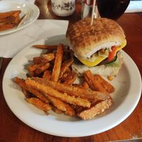Nacho burger at The Globe in Glossop
