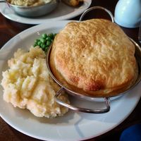 Pie at The Globe in Glossop