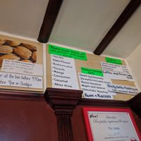 Dessert options from the board 11-04-19 at The Globe in Glossop