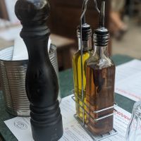 This chilli olive oil is fantastic! at Franco Manca - Brixton in South West London