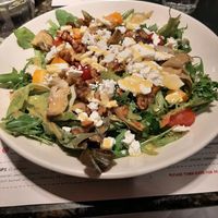 Roasted butternut squash, grilled artichoke, roasted baby plum tomatoes, hard goat’s cheese, mixed leaves, roasted walnuts and house dressing at Franco Manca - Greenwich in South East London