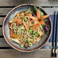 Vegan udon noodles   at Do Quan in Hamburg