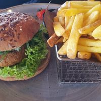 Vegan Burger at La Motta in Scuol