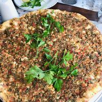 Vegan lahmacun   at Ciya Kebab in Istanbul