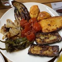 Cold veg, we had to ask for it to be heated up   at Ciya Kebab in Istanbul