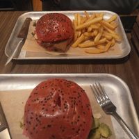 Vegan burgers at BrewDog in Frankfurt