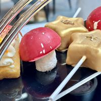 Three kind of cakes  at Peacock Alley in Edinburgh