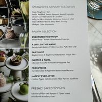 The vegan menu  at Peacock Alley in Edinburgh