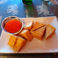 Golden tofu. at Yummy Thai in Rome