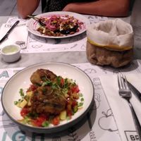 The aubergine (in the back) is amazing! at Bruselas in Mendoza