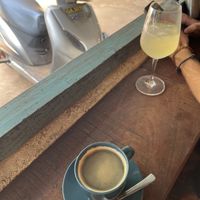 Americano and kombucha   at The Mill in Palolem