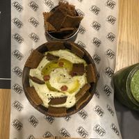 Hummus & crackers  #Veganuary at Sam's Abidjan  in Abidjan