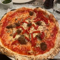 Vegan special of the day with added mushrooms at Franco Manca - Waterloo in South East London